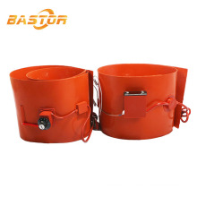 customized industrial electric flexible oil band drum rubber silicone heat bed